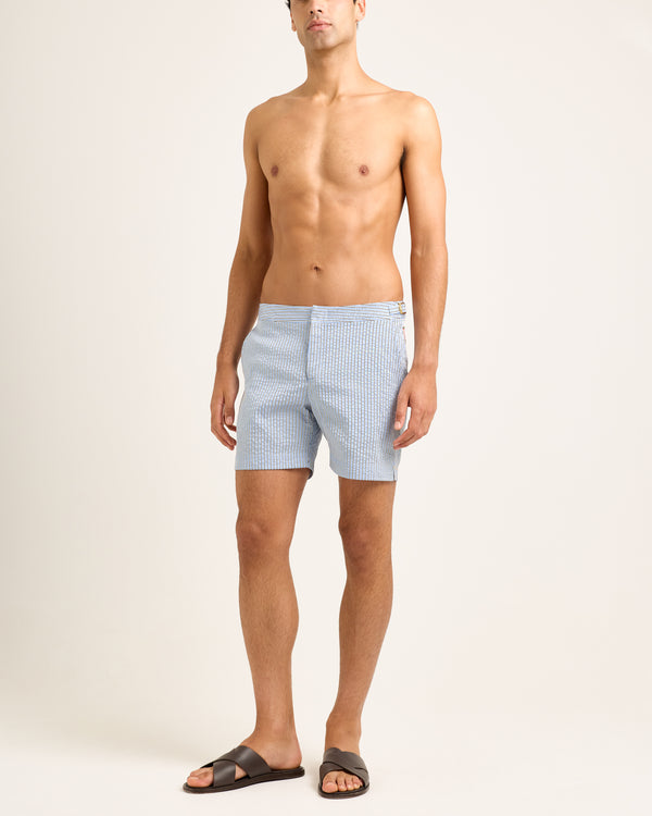 Orlebar Brown Mens Blue Stripe Swim Shorts | Summer Statement Fit – ORLEBAR BROWN