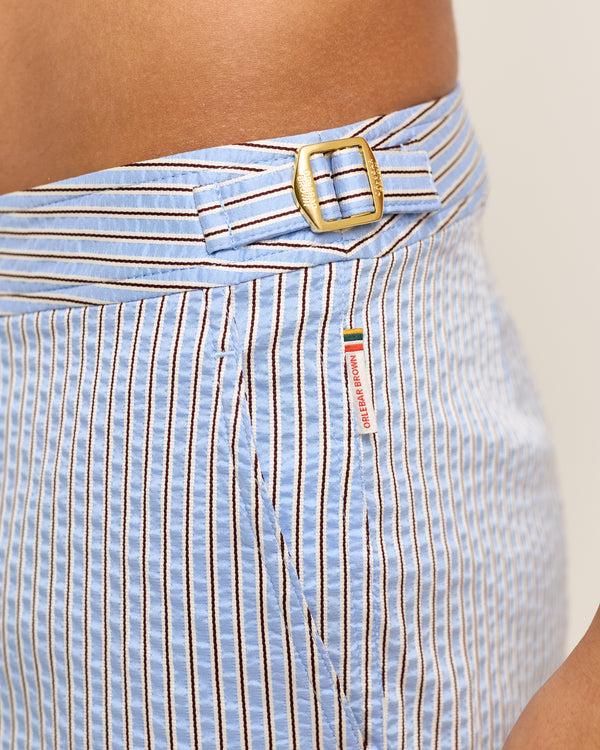 Orlebar Brown Mens Blue Stripe Swim Shorts | Summer Statement Fit – ORLEBAR BROWN