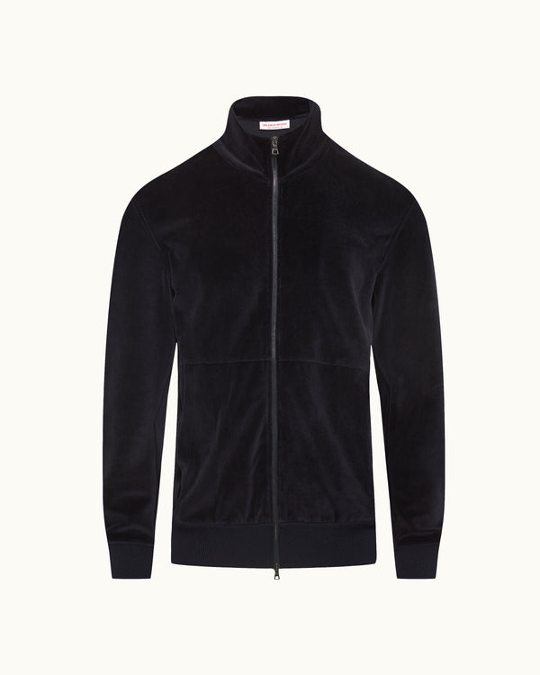 orlebar brown Mens Blue Zip Sweatshirt | Refined Everyday Layer – ORLEBAR BROWN