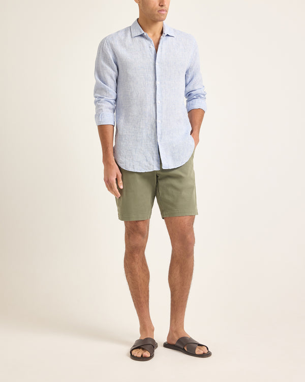 Orlebar Brown Mens Green Stretch Shorts | Relaxed Tailored Essential – ORLEBAR BROWN