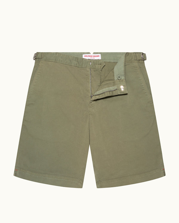 orlebar brown Mens Green Stretch Shorts | Relaxed Tailored Essential – ORLEBAR BROWN