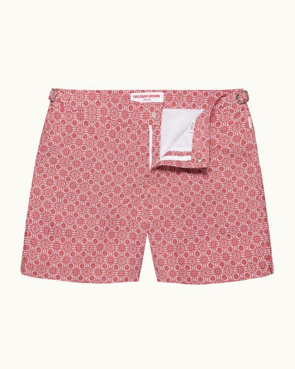 orlebar brown Mens Red Printed Swim Shorts | Bold Tailored Fit – ORLEBAR BROWN