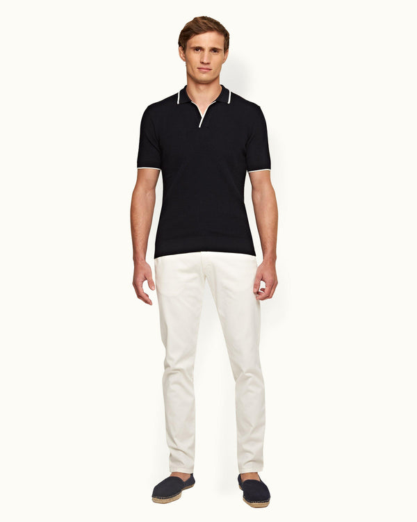 Orlebar Brown Mens White Tailored Fit Chinos | Luxury Menswear | Orlebar Brown – ORLEBAR BROWN