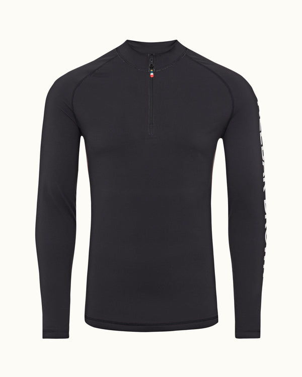 orlebar brown Navy O.B Stripe UV-Resistant Rash Guard – ORLEBAR BROWN