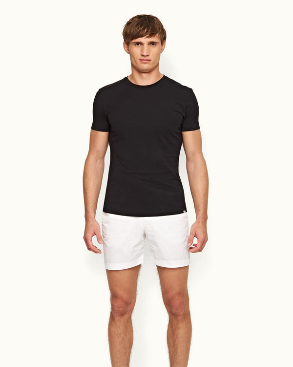 Orlebar Brown OB-T - Black Tailored Fit Crew Neck T-Shirt | Orlebar Brown – ORLEBAR BROWN