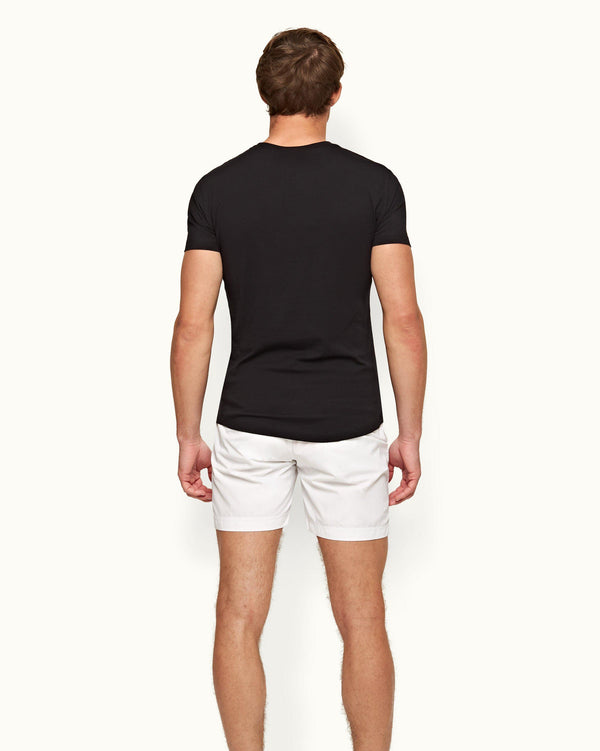 Orlebar Brown OB-T - Black Tailored Fit Crew Neck T-Shirt | Orlebar Brown – ORLEBAR BROWN