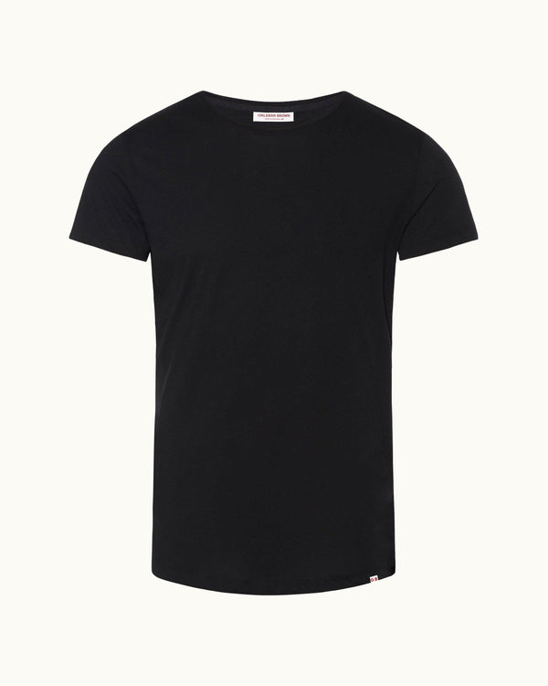 orlebar brown OB-T - Black Tailored Fit Crew Neck T-Shirt | Orlebar Brown – ORLEBAR BROWN