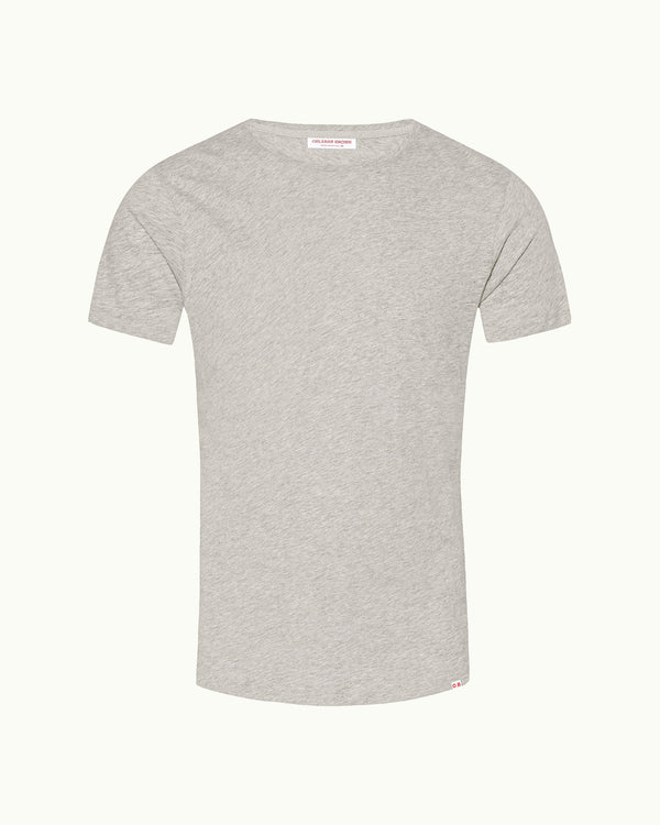 orlebar brown OB-T - Grey Melange Tailored Fit Crew Neck T-Shirt | Orlebar Brown – ORLEBAR BROWN