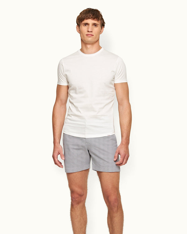 Orlebar Brown Ob-T - White Tailored Fit Crew Neck Cotton T-Shirt | Orlebar Brown – ORLEBAR BROWN