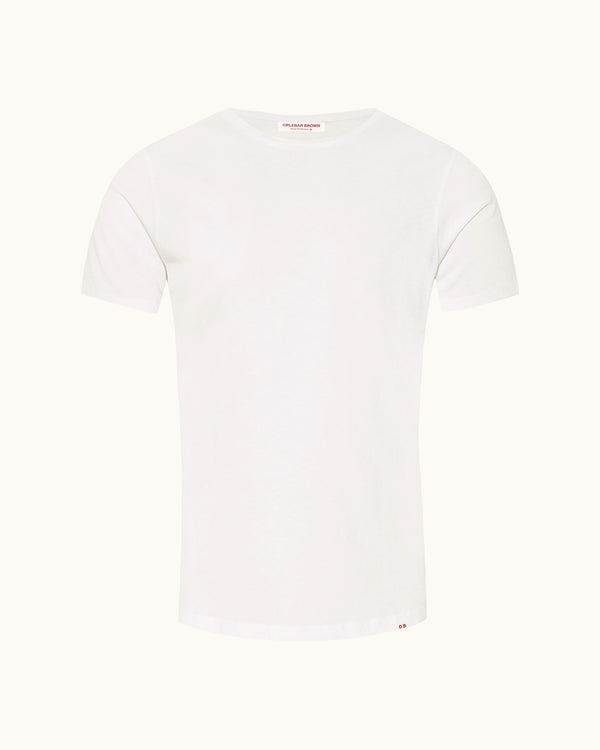 orlebar brown OB-T - White Tailored Fit Crew Neck T-Shirt | Orlebar Brown – ORLEBAR BROWN