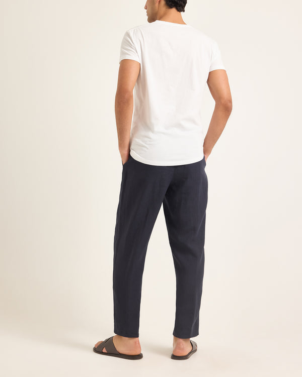 Orlebar Brown OB-V - White Tailored Fit V-neck T-Shirt | Orlebar Brown – ORLEBAR BROWN