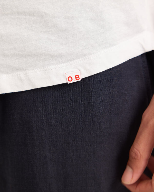 Orlebar Brown OB-V - White Tailored Fit V-neck T-Shirt | Orlebar Brown – ORLEBAR BROWN