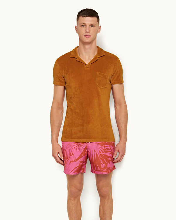 Orlebar Brown Orlebar Brown | Amber Tailored Fit Towelling Resort Polo Shirt – ORLEBAR BROWN