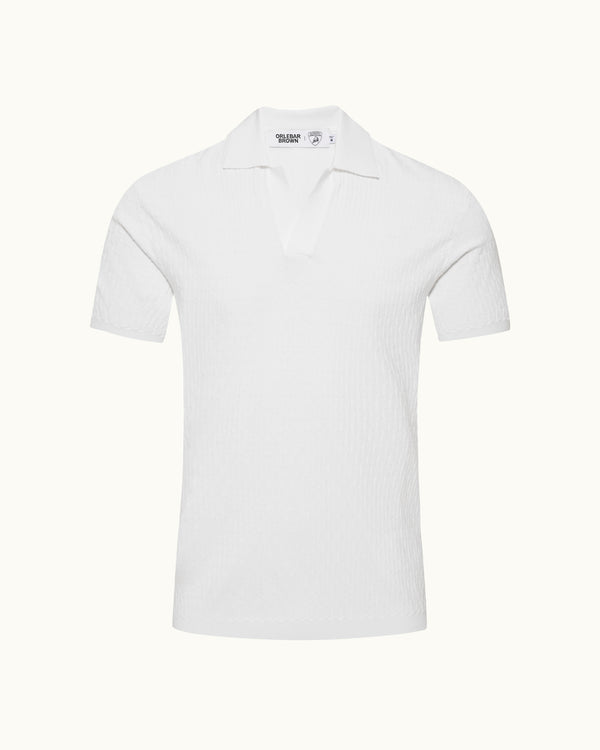 orlebar brown Orlebar Brown And Automobili Lamborghini | Automobili Lamborghini White Tailored Fit Polo Shirt – ORLEBAR BROWN
