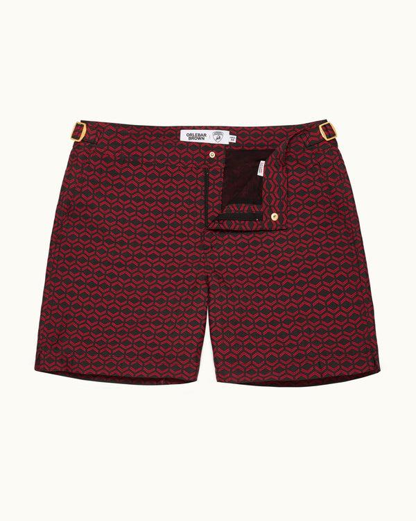 orlebar brown Orlebar Brown And Automobili Lamborghini | Black And Red Hexagon Jacquard Mid-Length Swim Shorts – ORLEBAR BROWN orlebar brown Orlebar Brown And Automobili Lamborghini | Black And Red Hexagon Jacquard Mid-Length Swim Shorts – ORLEBAR BROWN