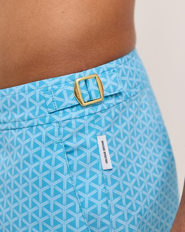 Orlebar Brown Orlebar Brown And Automobili Lamborghini | Geometric Print Mid-Length Swim Shorts – ORLEBAR BROWN