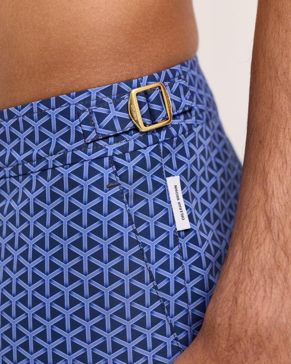 Orlebar Brown Orlebar Brown And Automobili Lamborghini | Geometric Print Mid-Length Swim Shorts – ORLEBAR BROWN