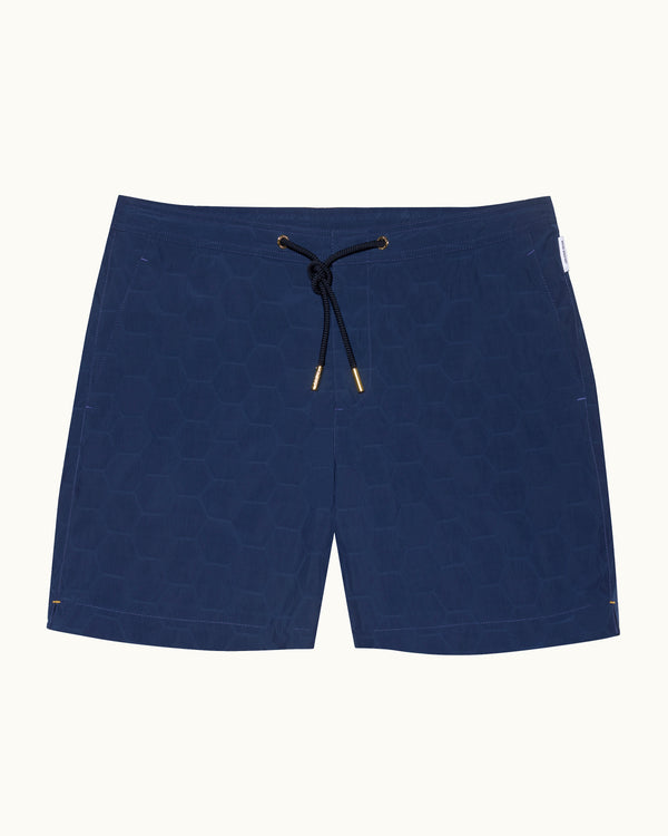 orlebar brown Orlebar Brown And Automobili Lamborghini | Geometric Print Mid-Length Drawcord Swim Shorts – ORLEBAR BROWN