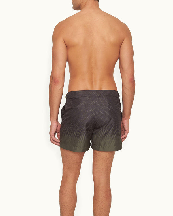 Orlebar Brown Orlebar Brown And Automobili Lamborghini | Green Degrade Hexagon Print Shorter-Length Swim Shorts – ORLEBAR BROWN