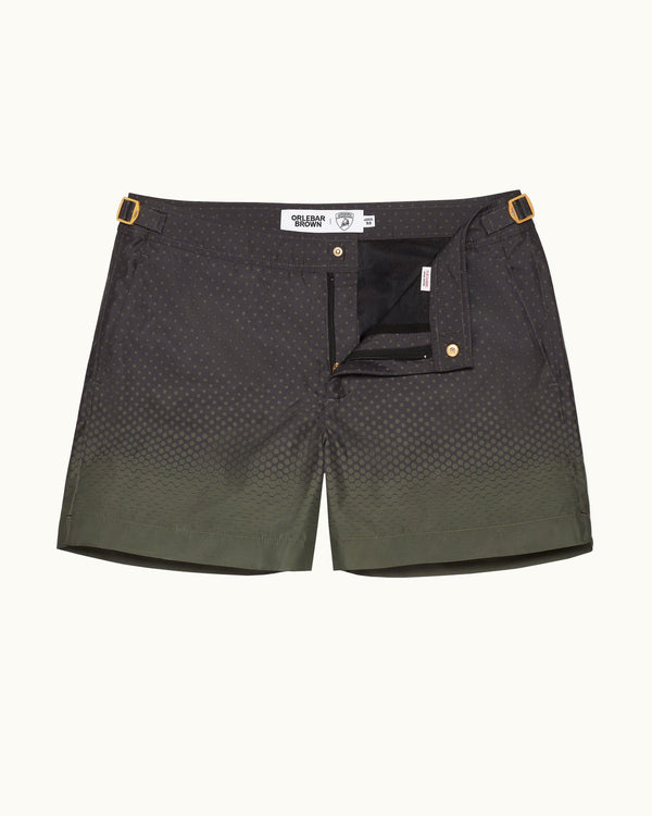 orlebar brown Orlebar Brown And Automobili Lamborghini | Green Degrade Hexagon Print Shorter-Length Swim Shorts – ORLEBAR BROWN