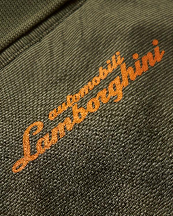 Orlebar Brown Orlebar Brown And Automobili Lamborghini | Olive Green And Orange Classic Fit Jersey Polo Shirt – ORLEBAR BROWN