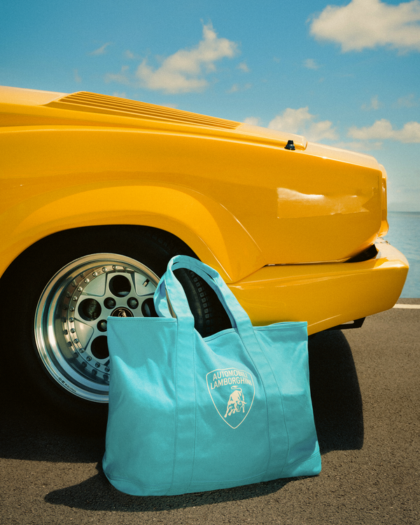 Orlebar Brown Orlebar Brown And Automobili Lamborghini | Synth Blue Canvas Beach Bag – ORLEBAR BROWN