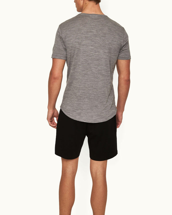 Orlebar Brown Orlebar Brown | Black Classic Fit Merino Drawcord Sweat Shorts For Men – ORLEBAR BROWN