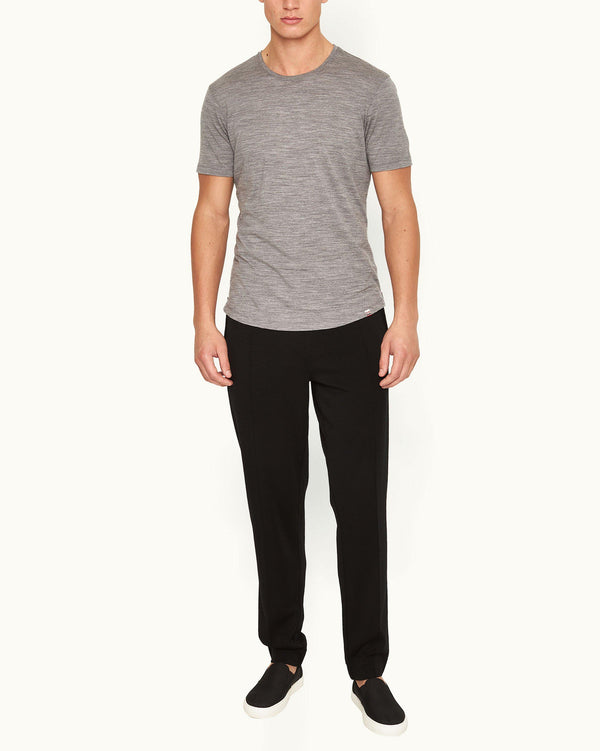 Orlebar Brown Orlebar Brown | Black Classic Fit Merino Sweatpants For Men – ORLEBAR BROWN