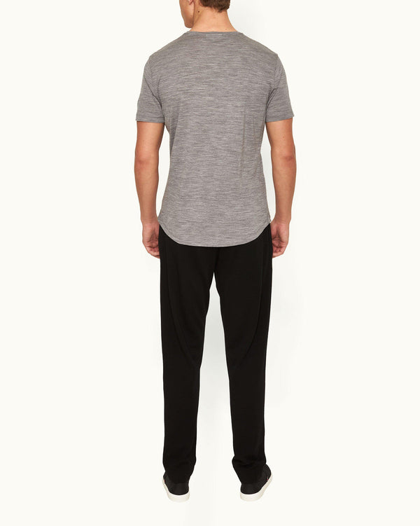 Orlebar Brown Orlebar Brown | Black Classic Fit Merino Sweatpants For Men – ORLEBAR BROWN