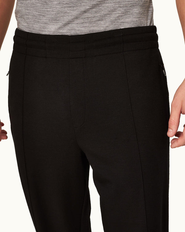 Orlebar Brown Orlebar Brown | Black Classic Fit Merino Sweatpants For Men – ORLEBAR BROWN