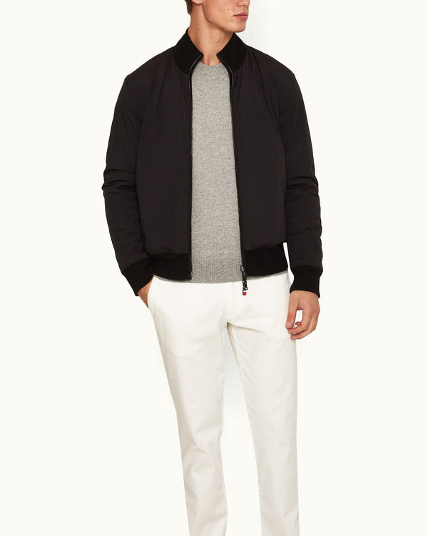 Orlebar Brown Orlebar Brown | Black Reversible Blouson Jacket For Men – ORLEBAR BROWN