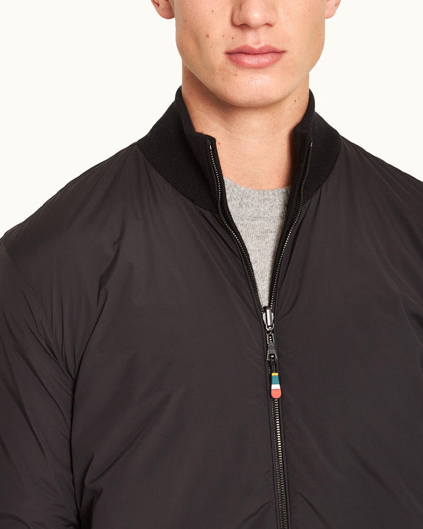 Orlebar Brown Orlebar Brown | Black Reversible Blouson Jacket For Men – ORLEBAR BROWN