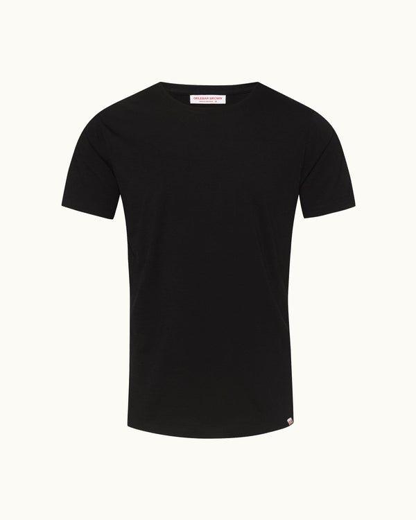 orlebar brown Orlebar Brown | Black Tailored Fit Men's Crewneck Merino T-shirt – ORLEBAR BROWN