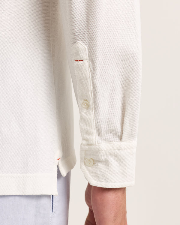 Orlebar Brown Orlebar Brown | Classic Fit Pique Jersey Polo Shirt In Thasos Beach – ORLEBAR BROWN