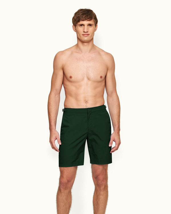 Orlebar Brown Orlebar Brown Dane Ii Longer-Length Swim Shorts In Amazonian Green – ORLEBAR BROWN