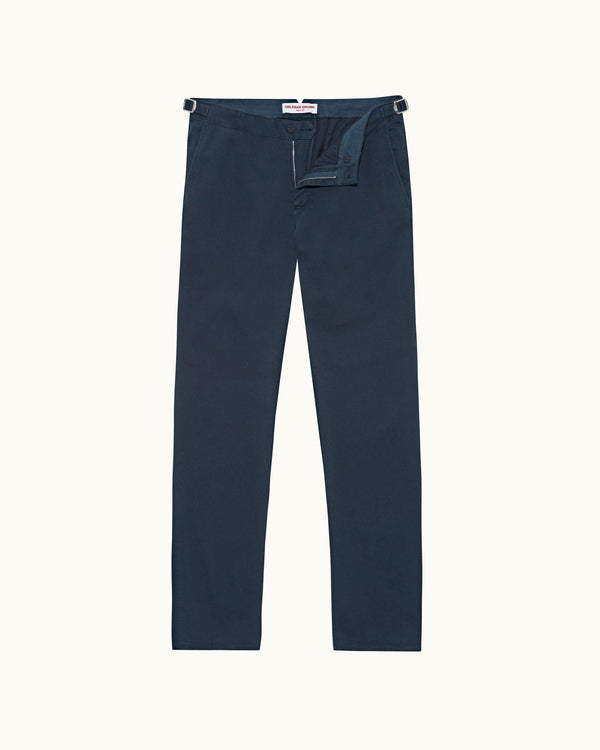 orlebar brown Orlebar Brown| Dark Navy Tailored Fit Stretch-Cotton Chinos – ORLEBAR BROWN