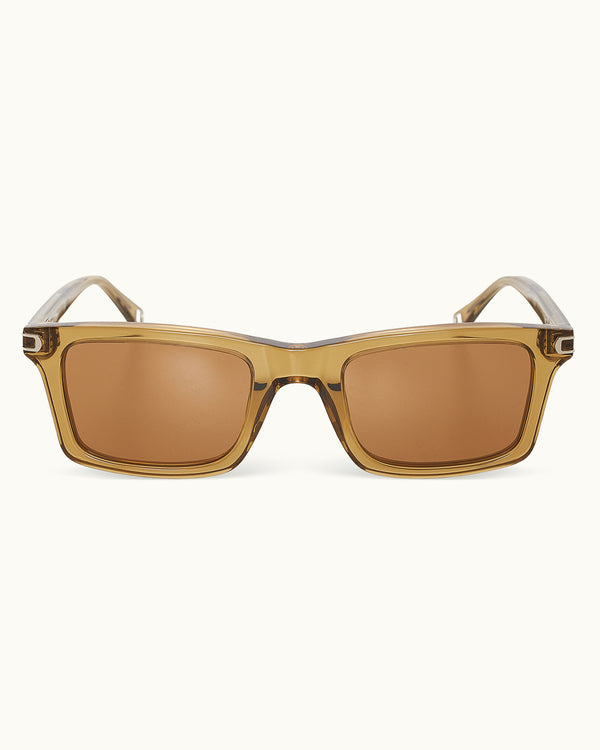 orlebar brown Orlebar Brown | Golden Amber Retangular Frame Sunglasses – ORLEBAR BROWN