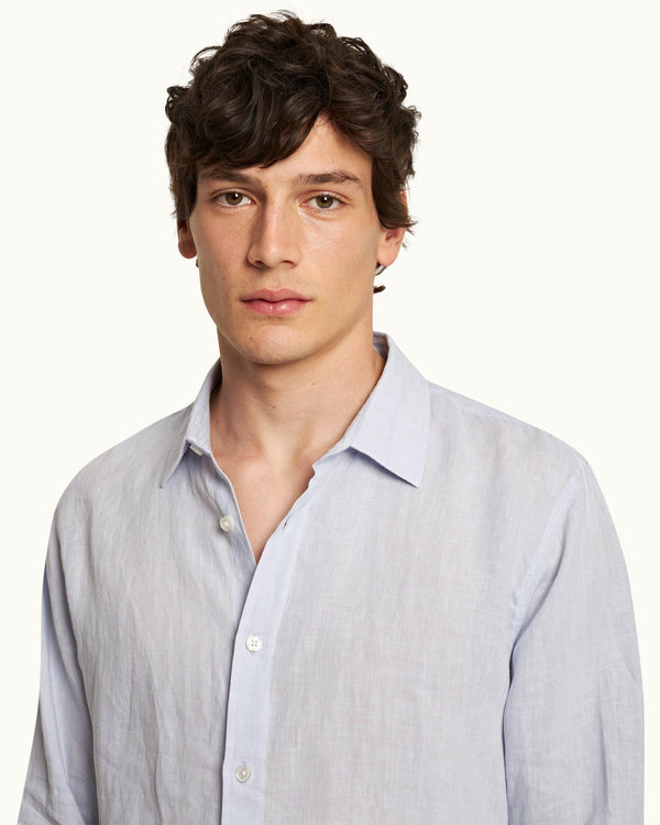 Orlebar Brown Orlebar Brown | Hush Classic Collar Linen Shirt – ORLEBAR BROWN