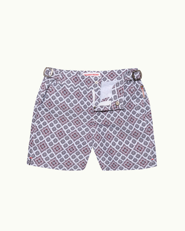 orlebar brown Orlebar Brown | Kids' Classic Print Swim Shorts in Pink Lemonade – ORLEBAR BROWN