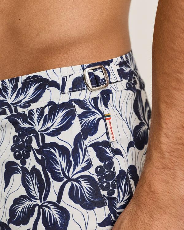 Orlebar Brown Orlebar Brown| Longest-Length Swim Shorts With Exclusive Petralis Print In Night Iris – ORLEBAR BROWN