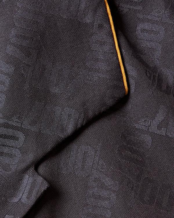 Orlebar Brown Orlebar Brown | Men's Classic Fit Capri Collar Jacquard '007' Shirt In Black | 007 Gold Collection – ORLEBAR BROWN