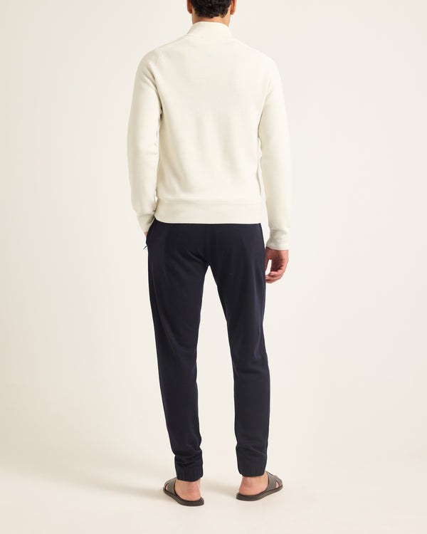 Orlebar Brown Orlebar Brown | Men's Classic Fit Drawcord Merino Sweatpants In Night Iris Blue – ORLEBAR BROWN