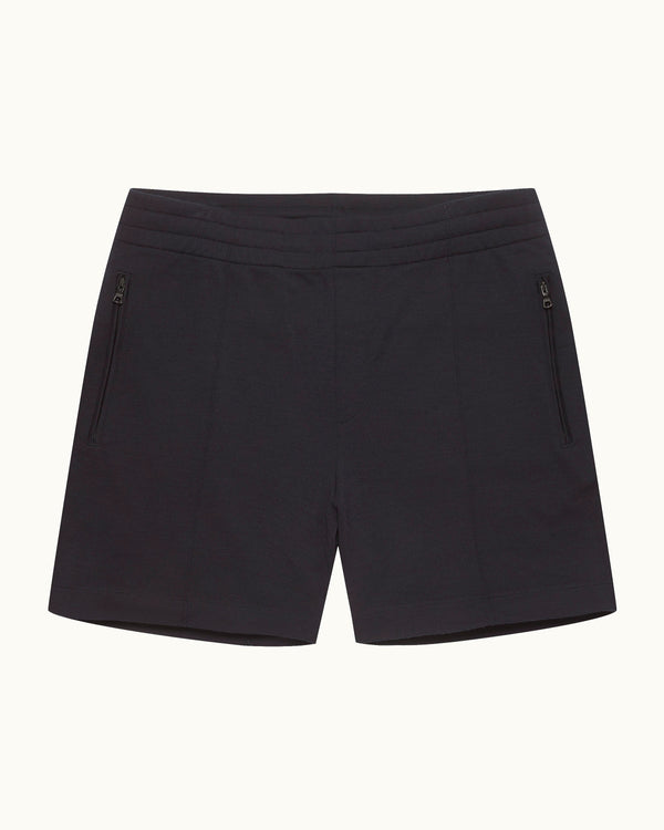 orlebar brown Orlebar Brown | Men's Classic Fit Drawcord Merino Sweat Shorts in Night Iris Blue – ORLEBAR BROWN