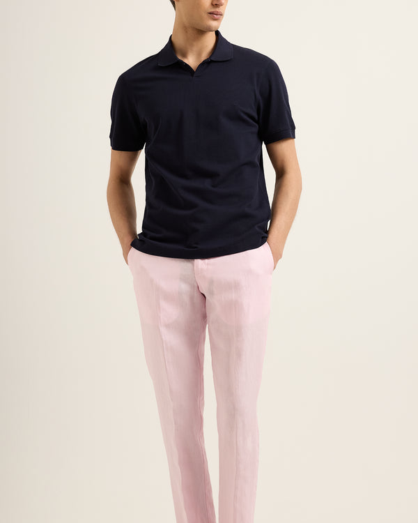 Orlebar Brown Orlebar Brown | Men's Classic Fit Short Sleeve Pique Stitch Polo In White – ORLEBAR BROWN