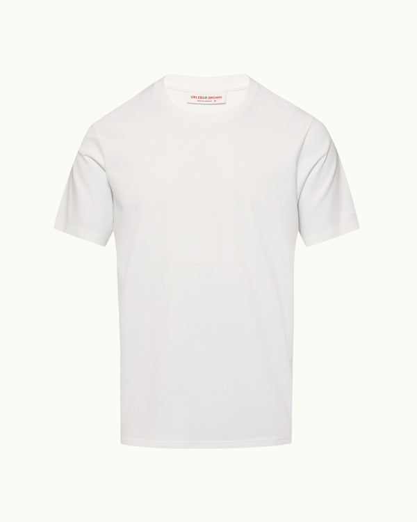 orlebar brown Orlebar Brown | Men's Easy Fit Interlock Cotton Jersey T-Shirt in White – ORLEBAR BROWN