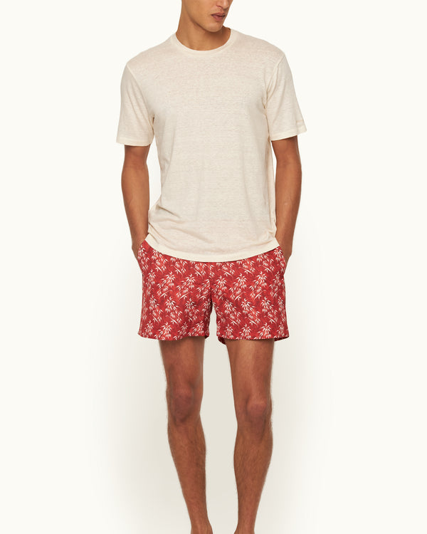 Orlebar Brown Orlebar Brown | Men's Easy Fit Stretch Linen T-Shirt In Latte Cream – ORLEBAR BROWN