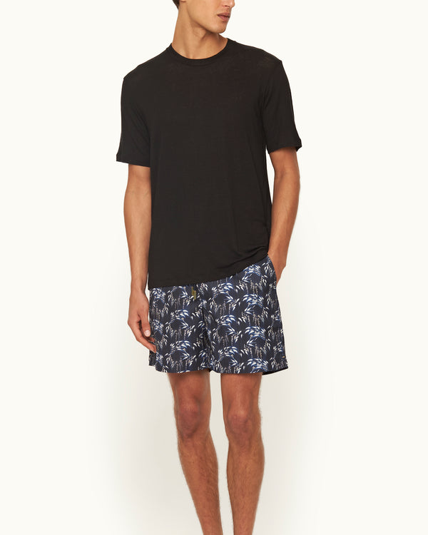 Orlebar Brown Orlebar Brown | Men's Easy Fit Stretch Linen T-Shirt In Black – ORLEBAR BROWN