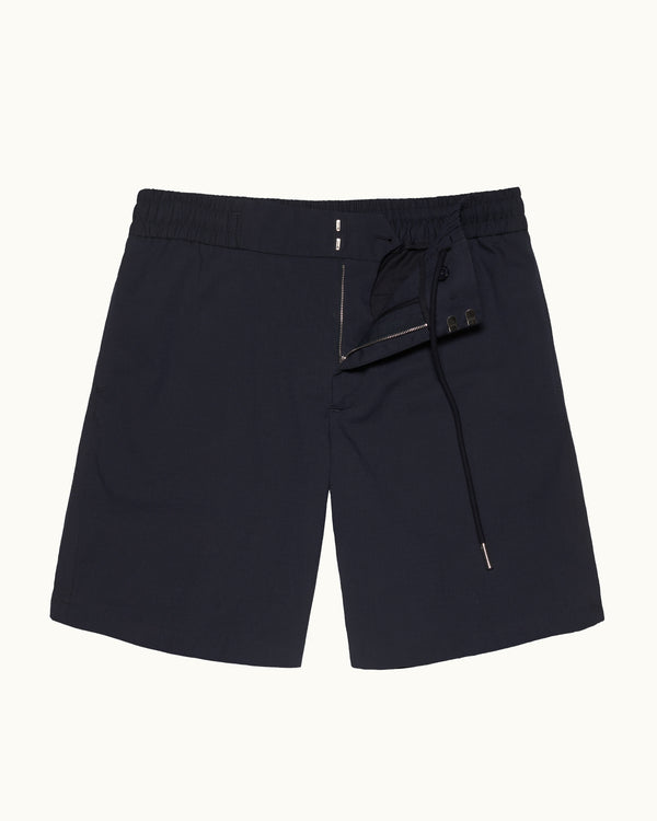 orlebar brown Orlebar Brown | Men's Easy Tailored Fit Seersucker Drawcord Shorts In Night Iris – ORLEBAR BROWN