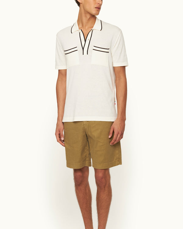 Orlebar Brown Orlebar Brown | Men's Longer-Length Garment Dye Linen-Blend Shorts In Agave Green – ORLEBAR BROWN