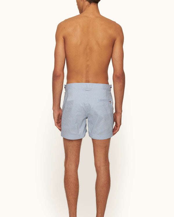 Orlebar Brown Orlebar Brown | Men's Mid-Length Classic Textured Stripe Swim Shorts – ORLEBAR BROWN